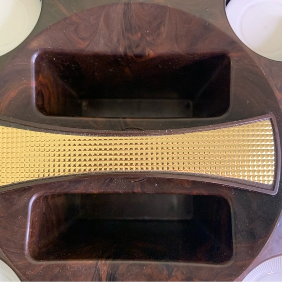 E.S LOWE Poker Chip Carousel Caddy Dispenser Made In USA Vintage 1960's W/ Chips - Picture 11 of 14